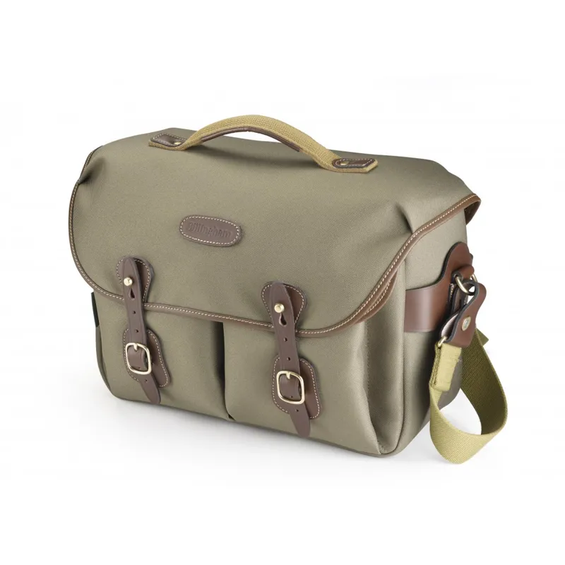 Billingham Hadley One Camera Bag in Sage FibreNyte/Chocolate Leather
