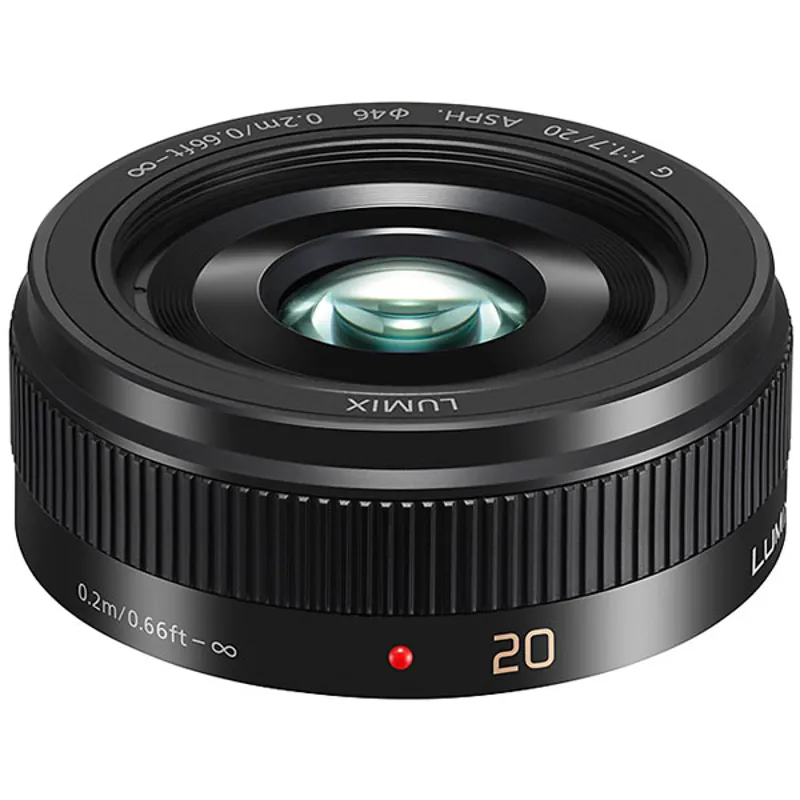 Panasonic Lumix G 20mm F1.7 II Aspherical Lens - Black