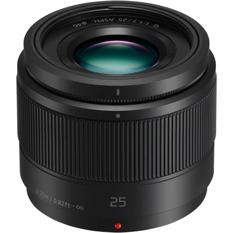 Panasonic Lumix G 25mm F1.7 Aspherical Lens - Black