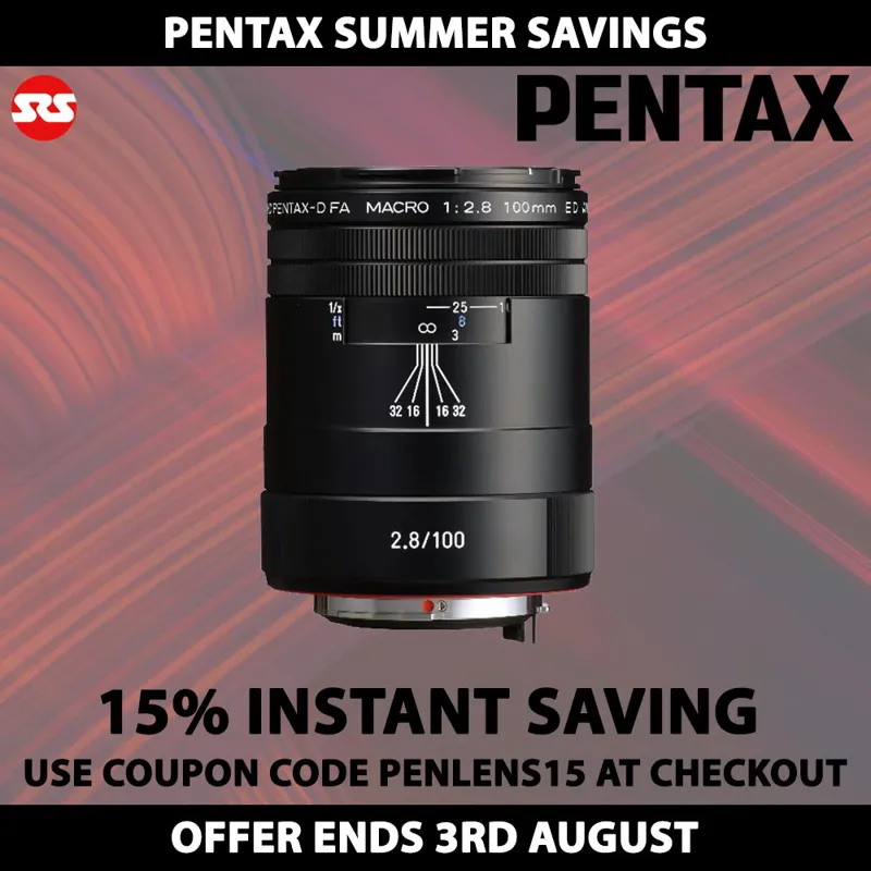 Pentax HD PENTAX-D FA MACRO 100mm F2.8 ED AW - INSTANT SAVING WITH COUPON CODE
