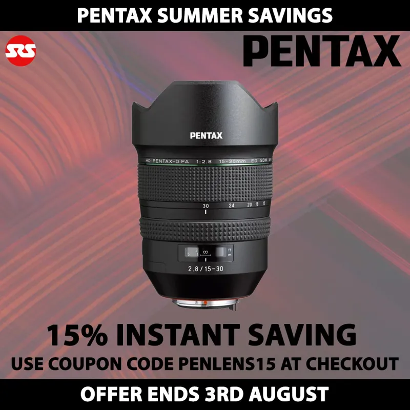 Pentax HD PENTAX-D FA 15-30mm F2.8 ED SDM WR Lens - INSTANT SAVING WITH COUPON CODE