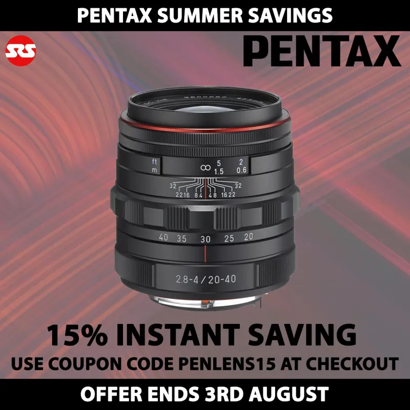 Pentax HD PENTAX-DA 20-40mm F2.8-4 ED Limited WR Lens - Black - INSTANT SAVING WITH COUPON CODE