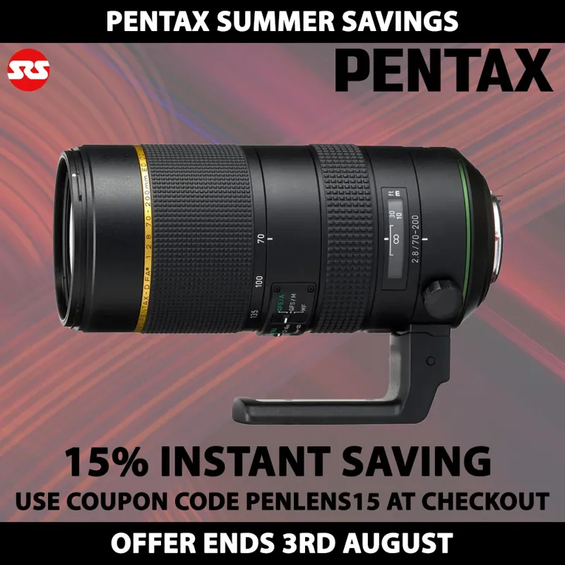Pentax HD PENTAX-D FA 70-200mm F2.8 ED DC AW Lens - INSTANT SAVING WITH COUPON CODE