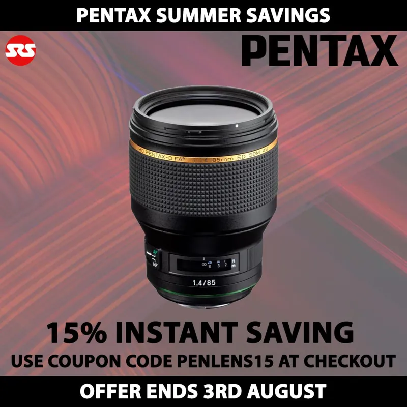 Pentax HD Pentax-D FA 85mm F1.4 Lens - INSTANT SAVING WITH COUPON CODE