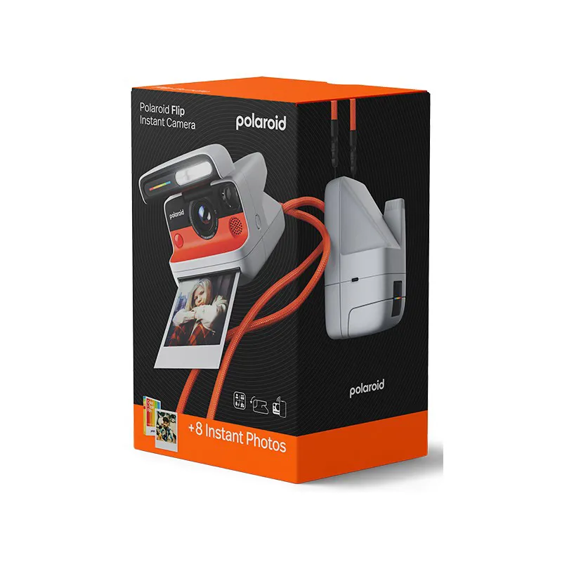 Polaroid Flip Instant Film Camera in White with Colour Film-5