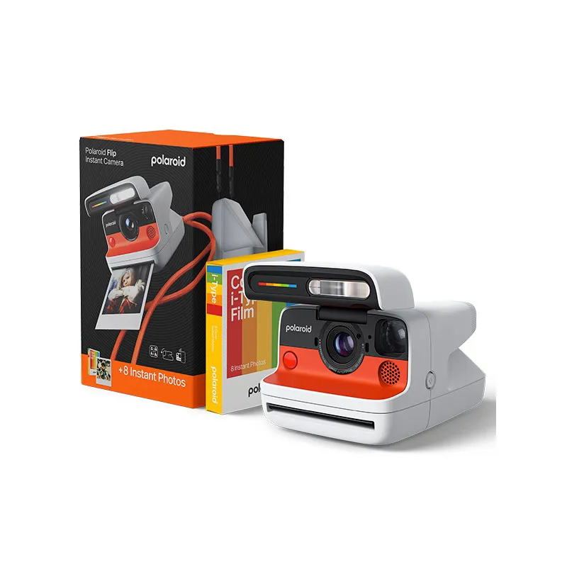 Polaroid Flip Instant Film Camera in White with Colour Film