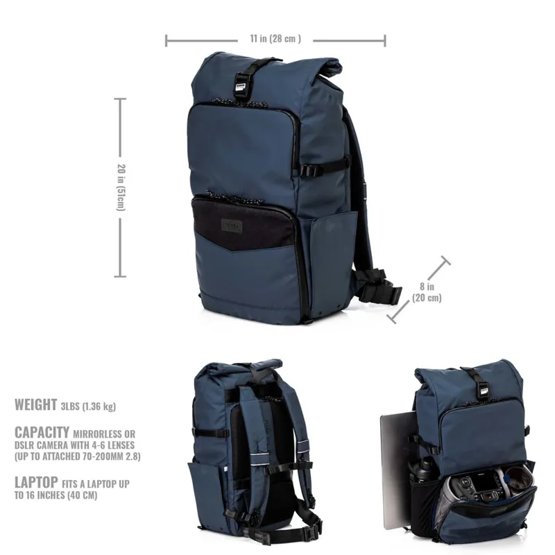 Ex-Display Tenba DNA 16 DSLR Backpack in Blue-3