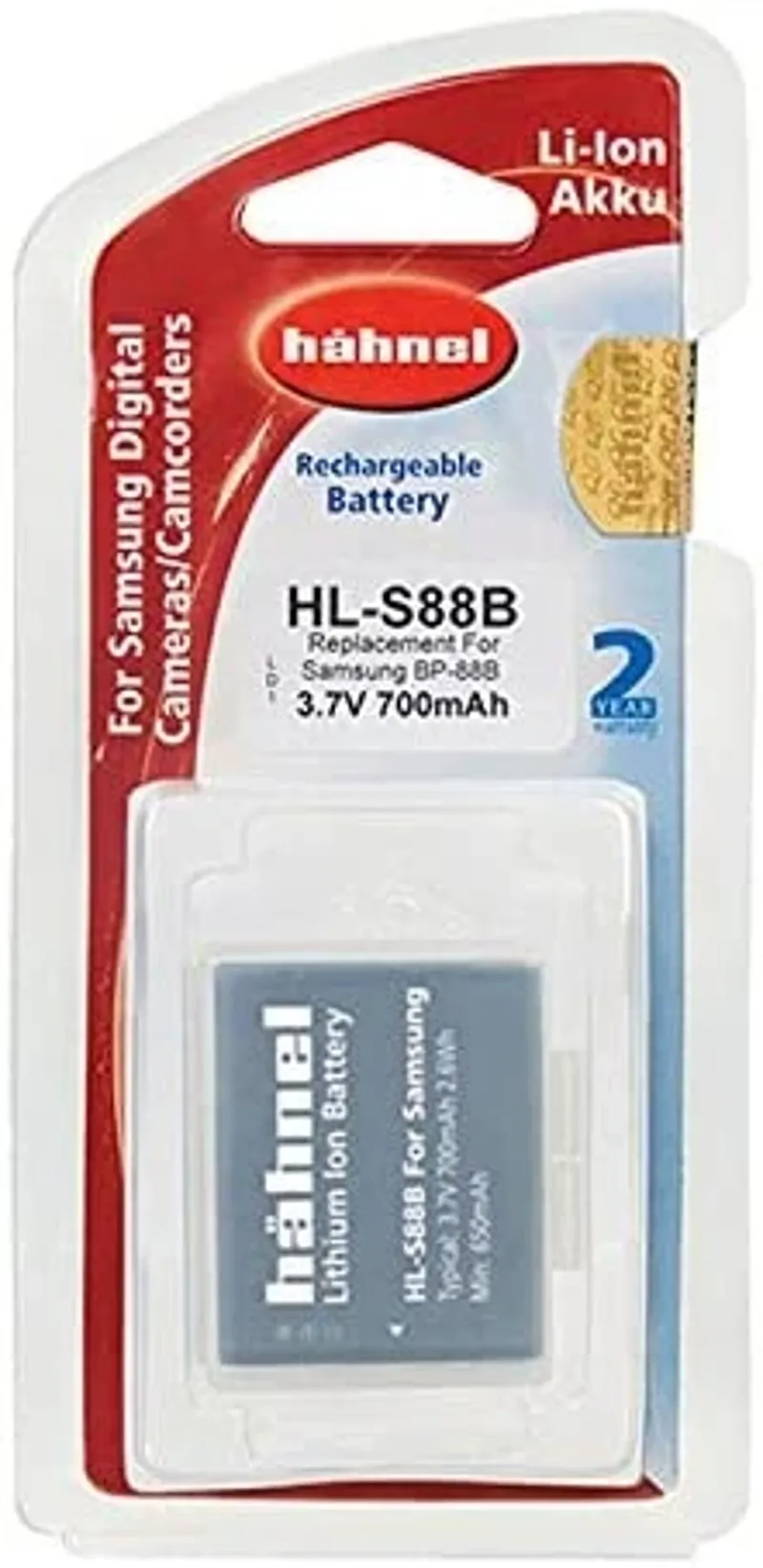 Hahnel HL-S88B Replacement Battery Samsung BP-S88B