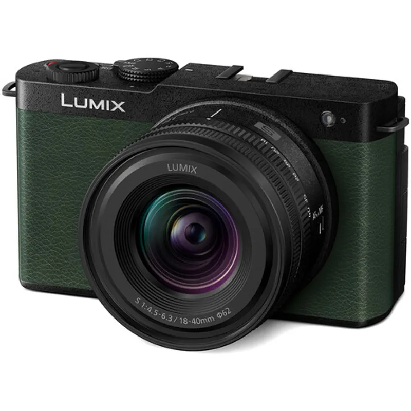 Panasonic Lumix S9 Digital Camera Body with 18-40mm f4.5-6.3 Lens in Green-1