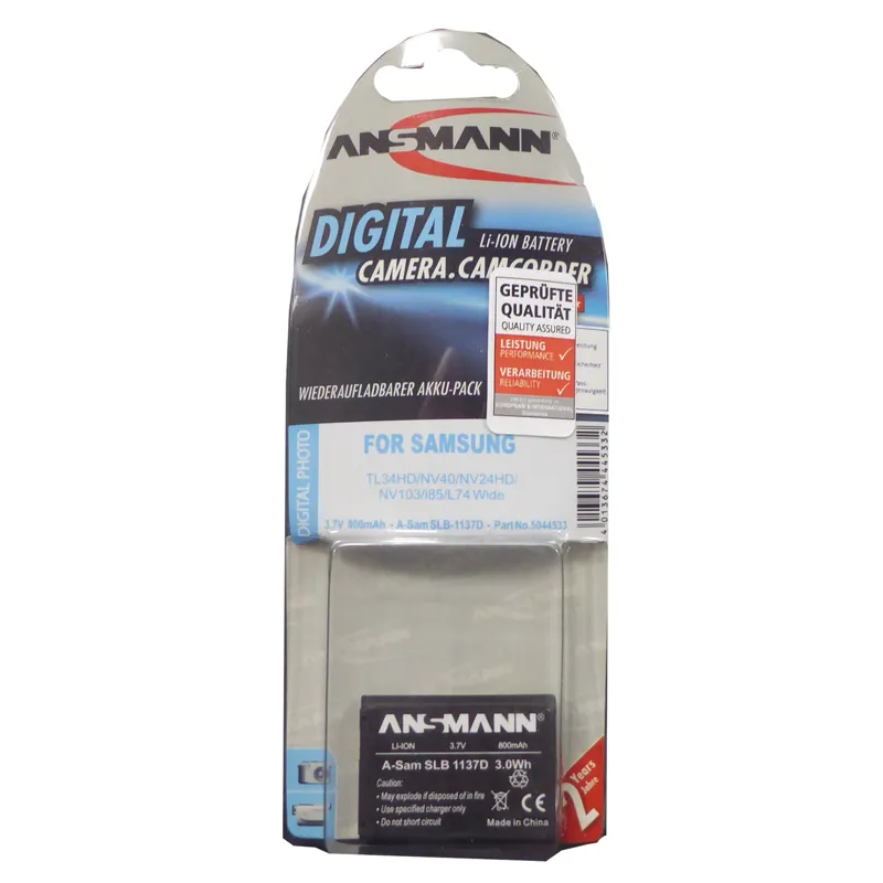 Ansmann Samsung SLB 1173D Lithium-Ion Camera Battery