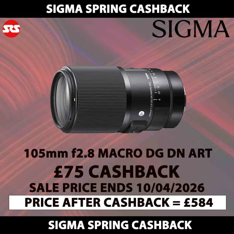 Sigma 105mm f2.8 Macro DG DN Art Lens for Sony FE - CASHBACK