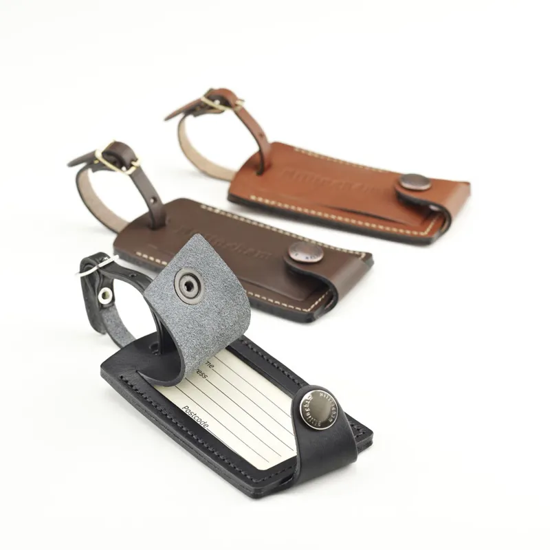 Billingham Luggage Tally in Black Leather
