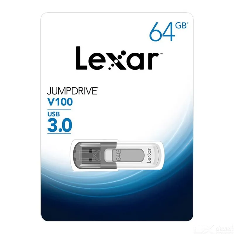 Lexar JumpDrive V100 USB 3.0 Flash Drive 64GB