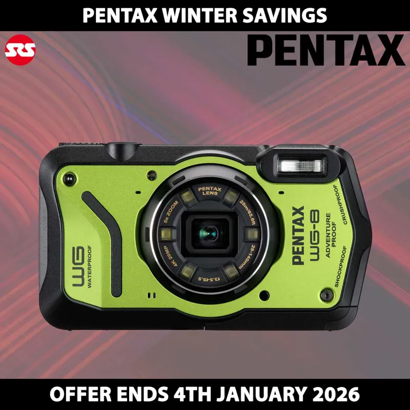 Pentax WG-8 Digital Camera in Green - WINTER INSTANT SAVING!